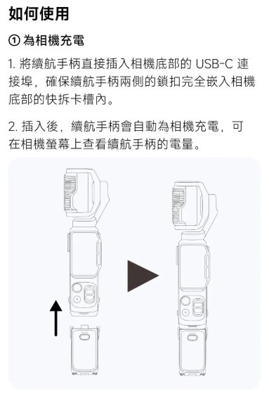 Luna Ultra 續航手柄為相機充電